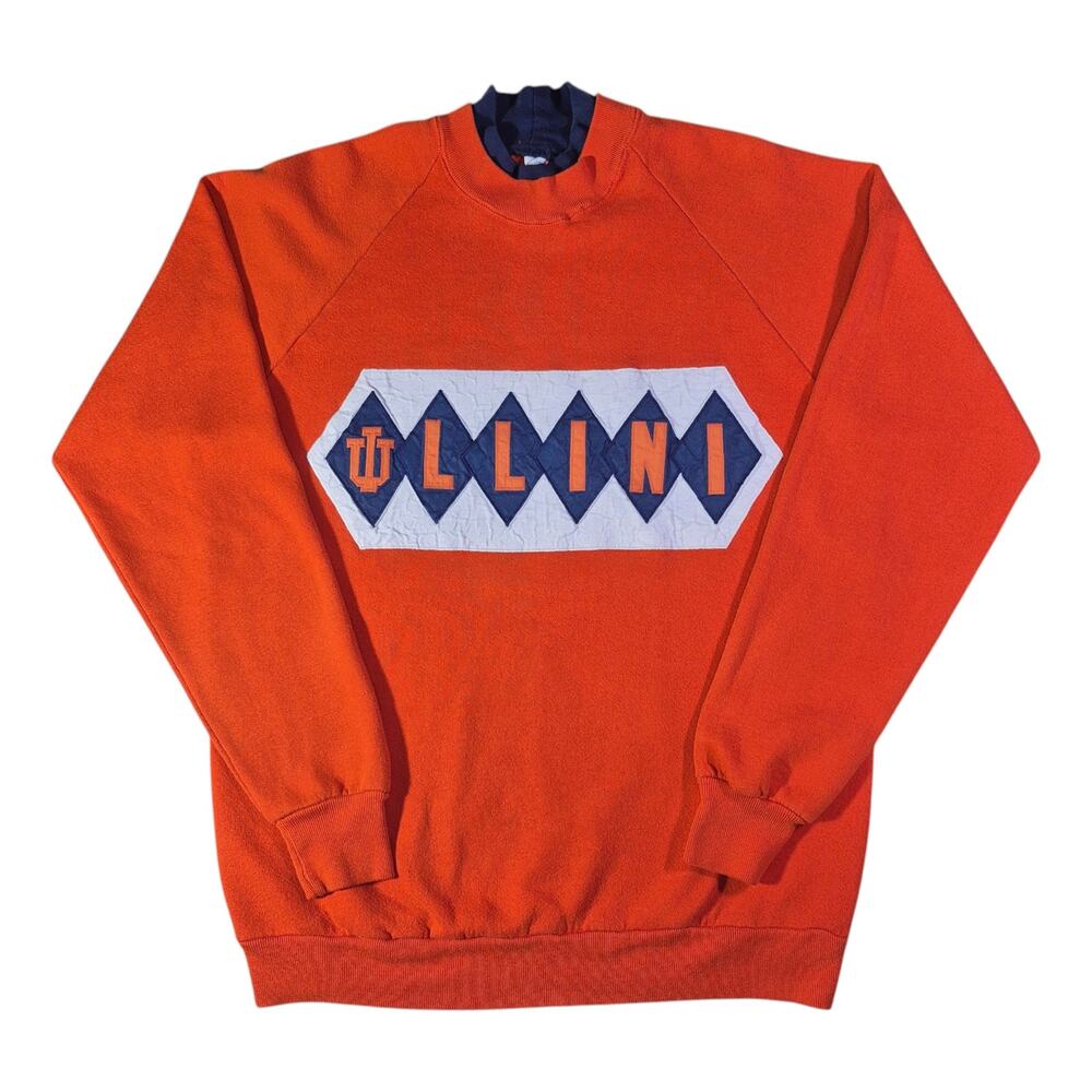 (M) USA Made University of Illinois Embroidered Sweatshirt